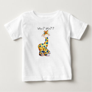 Bebé Camiseta divertida del niño de la jirafa