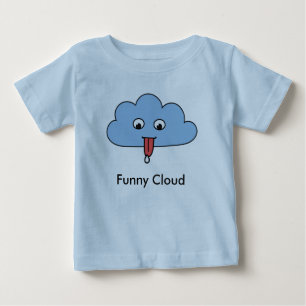 Bebé Camiseta divertida del niño de la nube