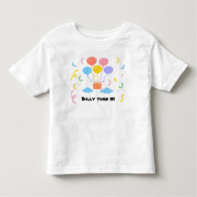 Camiseta Editable de Crayón - Fiesta de Globos par