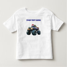 Camiseta editable para niños pequeños de camión mo