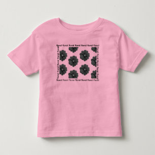 Bebé Camiseta elegante de flores negras – Camiseta mode
