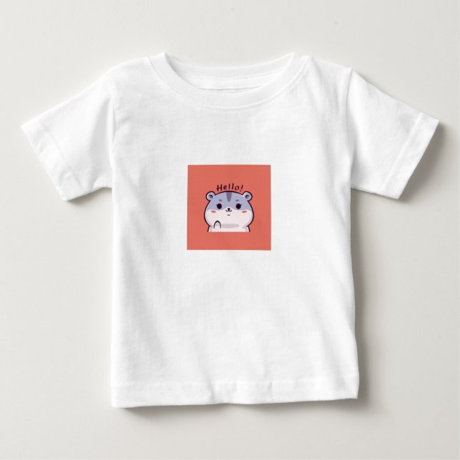 Bebé Camiseta en diseño de impresión de Hello Kitty par (Anverso)