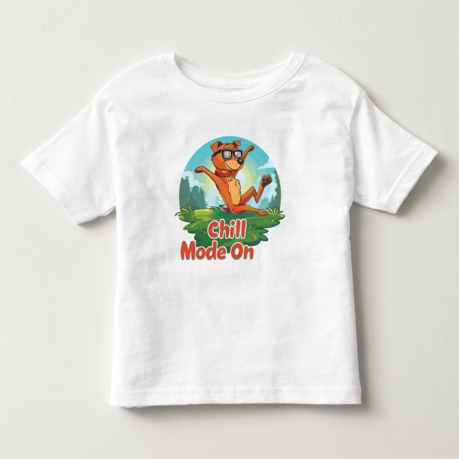 Bebé Camiseta en modo de perro (Anverso)