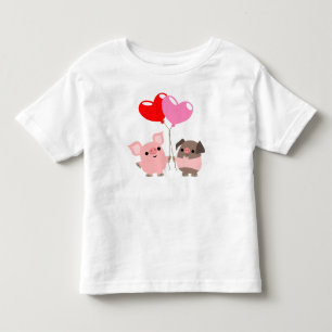 Bebé Camiseta enredada de los niños de los corazones