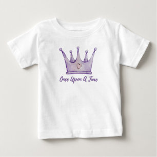 Bebé Camiseta Érase Una Vez – Corona de Princesa de Cue