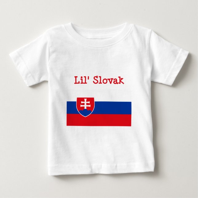 Bebé Camiseta eslovaca de Lil (Anverso)