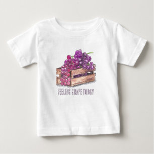 Bebé Camiseta estética de acuarela personalizada con uv