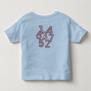 Bebé Camiseta estética de números – Diseño de números m