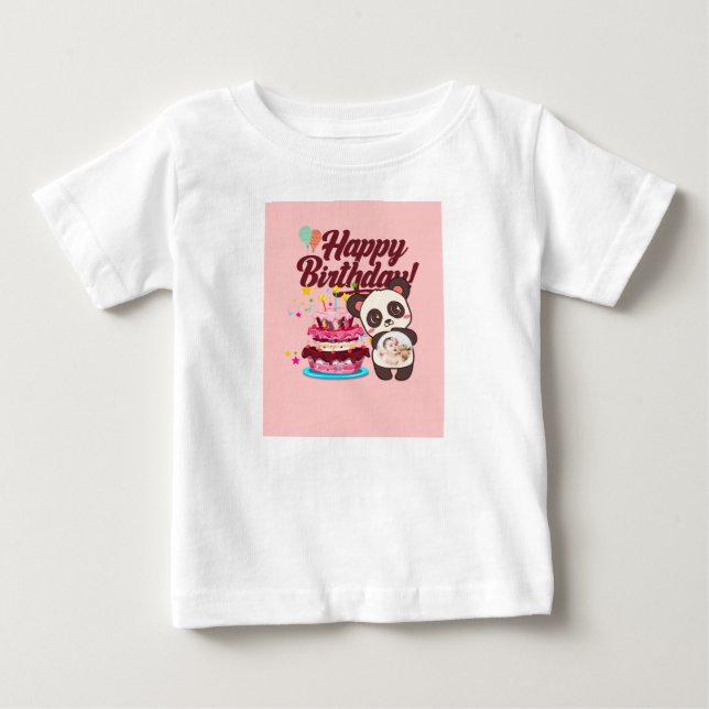 Bebé Camiseta / Estrella de cumpleaños (Anverso)