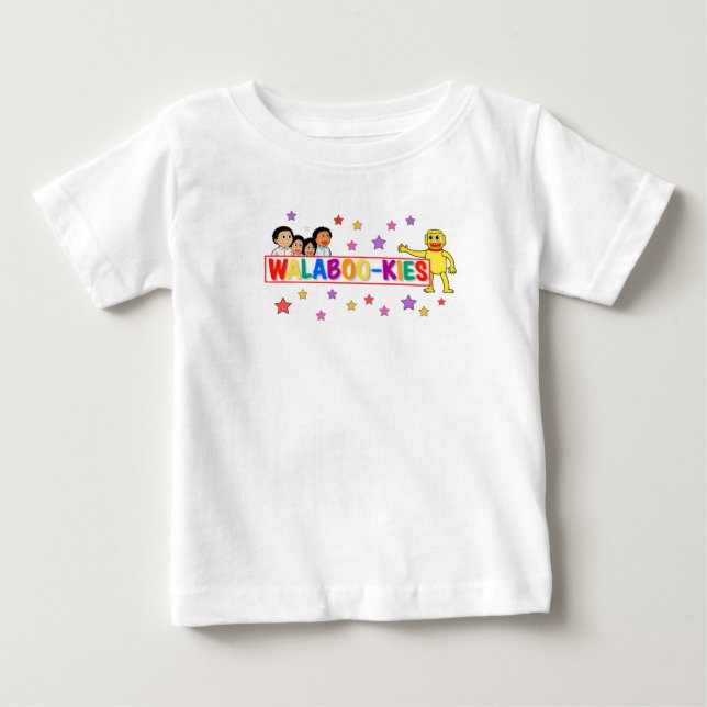 Bebé camiseta estrella de walabookies (Anverso)