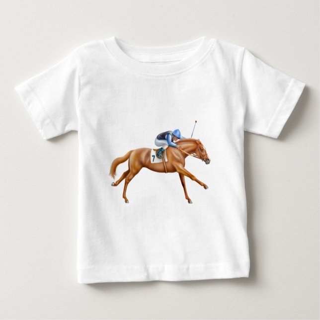 Bebé Camiseta excelente del niño del caballo de (Anverso)