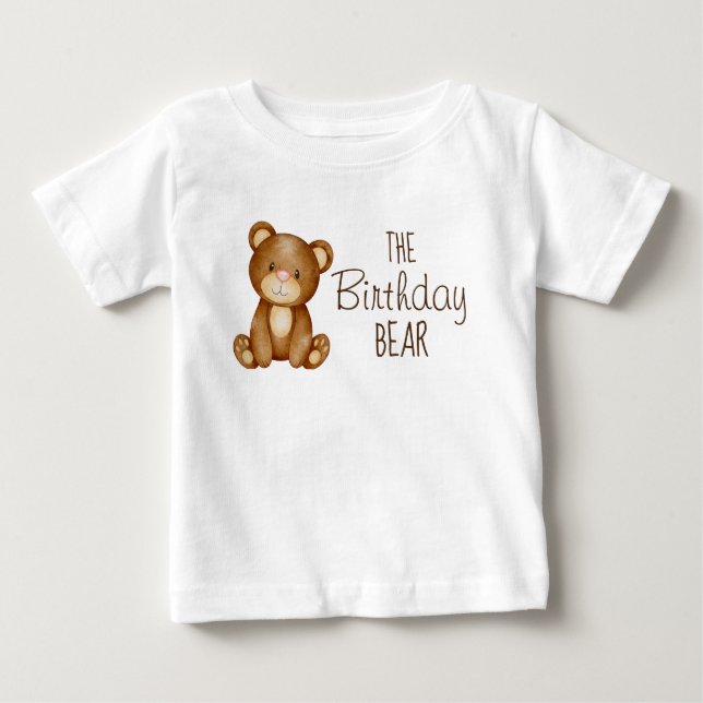 Bebé Camiseta familiar personalizada de cumpleaños de o (Anverso)