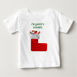 Bebé Camiseta favorita del niño pequeño de Santa