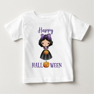 Bebé Camiseta feliz de Halloween Chica Baby Princess