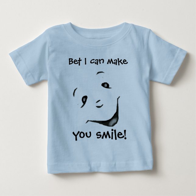 Bebé Camiseta feliz de la cara (Anverso)
