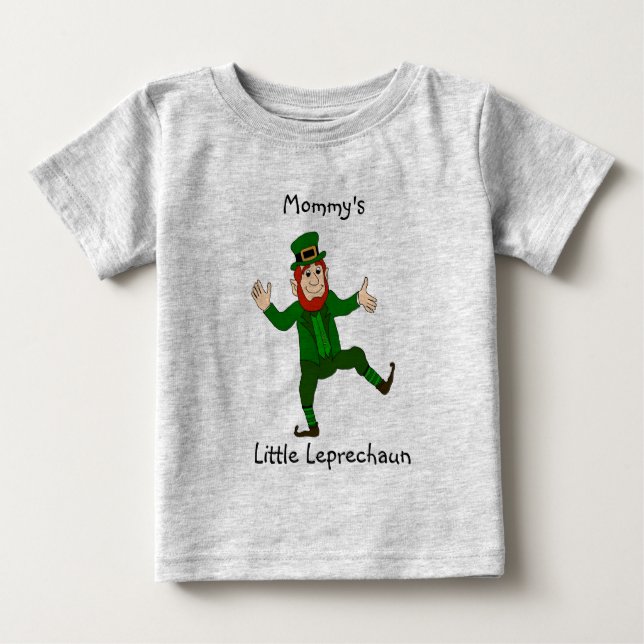 Bebé Camiseta feliz de Leprechaun (Anverso)