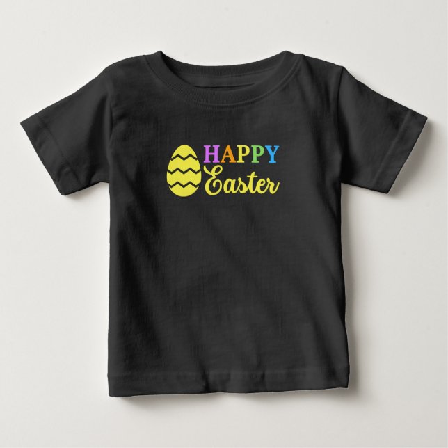Bebé Camiseta feliz de Pascua (Anverso)