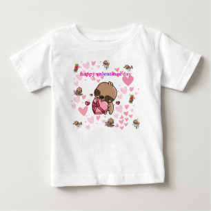 Bebé Camiseta feliz Día de San Valentín para niños