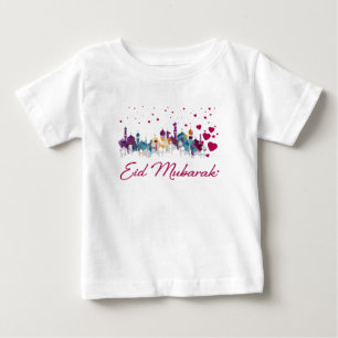 Bebé Camiseta feliz islámica de los niños de la ciuda