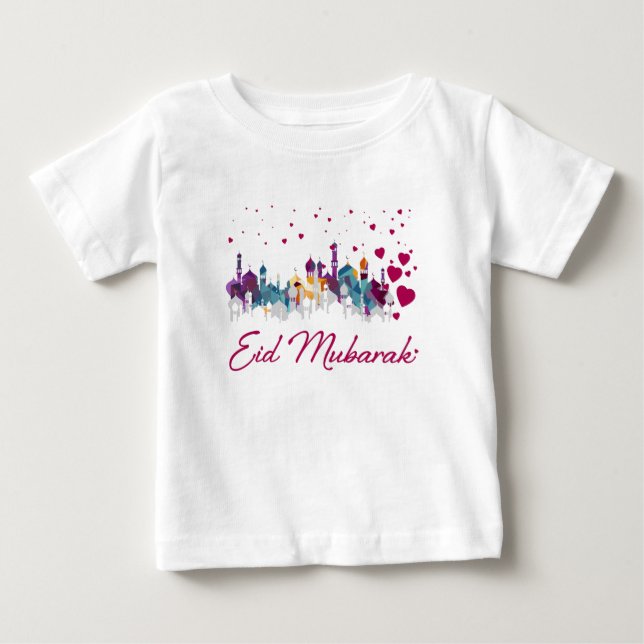 Bebé Camiseta feliz islámica de los niños de la ciudad (Anverso)