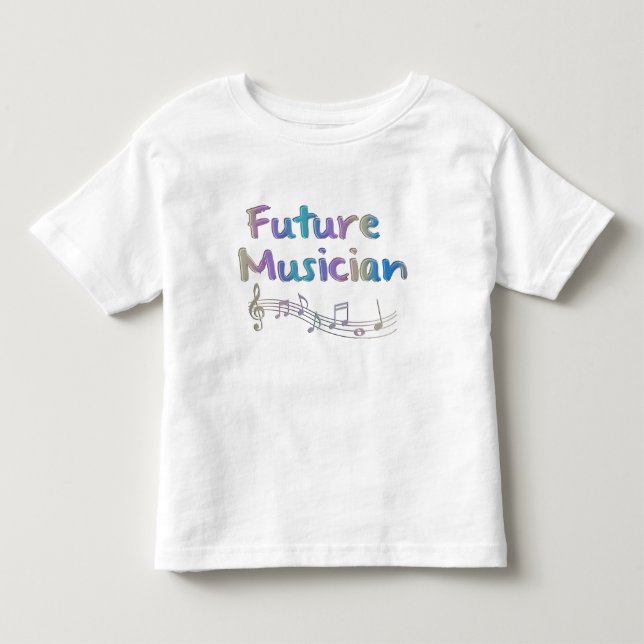 Bebé Camiseta futura de los niños de las notas (Anverso)