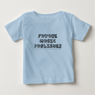 Bebé Camiseta futura del niño del editor de música