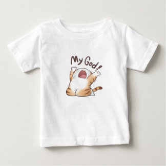 Bebé Camiseta graciosa de meme de gato