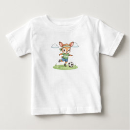Bebé Camiseta gráfica adorable de cervatillo de fútbol