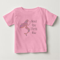 Camiseta gráfica de besos de sirena para niños