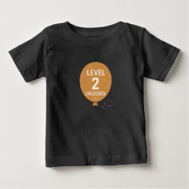 Bebé Camiseta gráfica de cumpleaños para niños de 2 año
