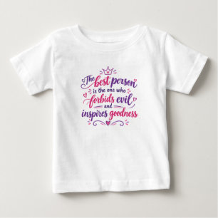 Bebé Camiseta gráfica de mensaje positivo Kindness Matt