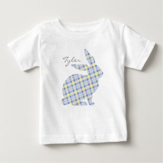 Bebé Camiseta gráfica del conejo azul de Pascua para ni