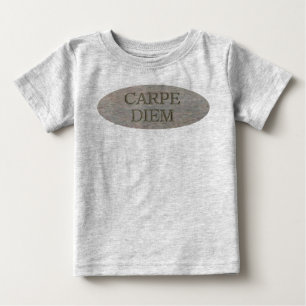 Bebé Camiseta gris de Carpe Diem Stone