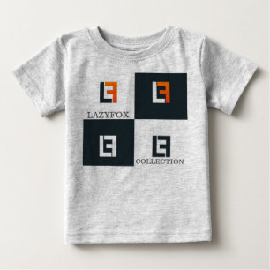 Bebé Camiseta gris del brezo de la colección de LazyFo