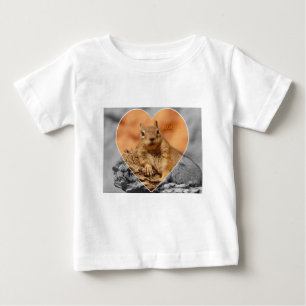 Bebé Camiseta HAMbWG T-Squirrel 2 Corazón de tono