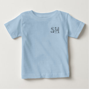 Bebé Camiseta ilustrada de la playa de Stone Harbor NJ