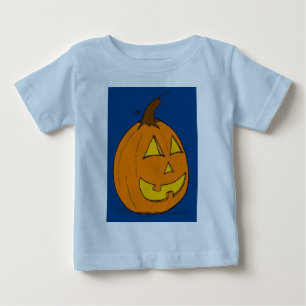 Bebé Camiseta infantil azul de Jack o' Lantern