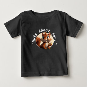 Bebé Camiseta infantil con lustra de ardilla adorable
