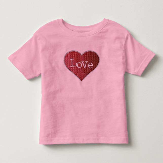 Bebé Camiseta infantil Corazón de Amor (Anverso)