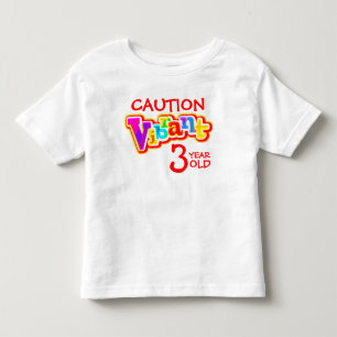 Bebé Camiseta infantil de 3 años vibrante