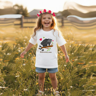 Bebé Camiseta infantil de amor de Binturong lindo