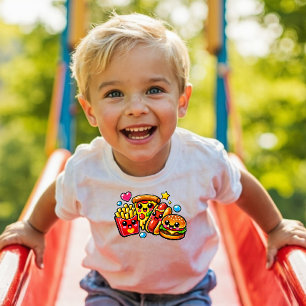 Bebé Camiseta infantil de comida rápida Y2K adorable