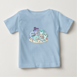 Bebé Camiseta infantil de familia de delfines linda
