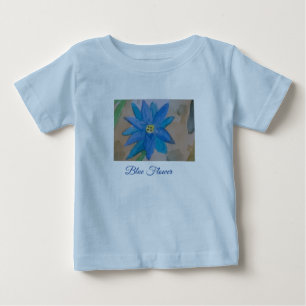 Bebé Camiseta infantil de Flor Azul