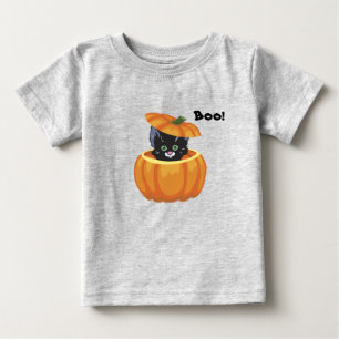Bebé Camiseta infantil de gatito de calabaza de Hallowe