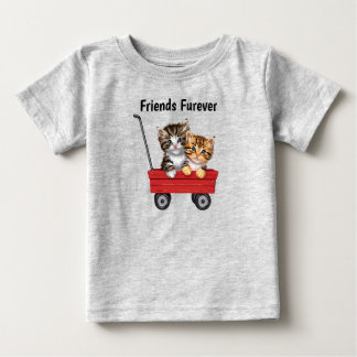 Bebé Camiseta infantil de gatos de dibujos animados lin