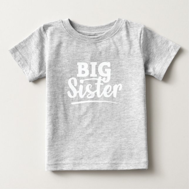 Bebé Camiseta infantil de Hermana Mayor, Anuncio de Her (Anverso)