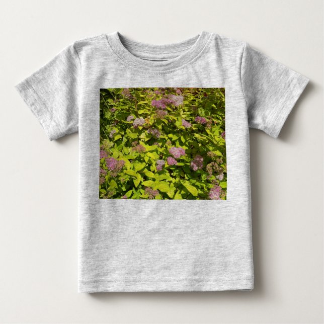 Bebé Camiseta infantil de jardín de flores púrpuras (Anverso)