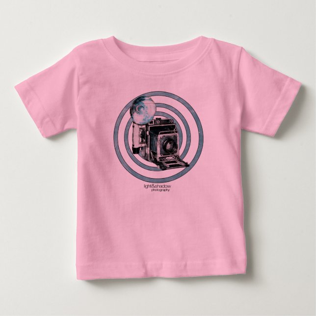 Bebé Camiseta infantil de la "cámara retra" (Anverso)