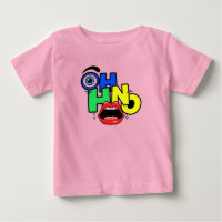 Camiseta infantil de labios descarados de arte pop
